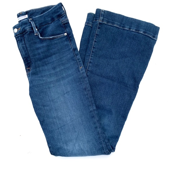 Good American Good Legs Flare Jeans Medium Blue size 8 29 EUC - Picture 9 of 10